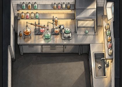 Lab seen from above