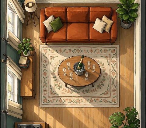 Lounge seen from above