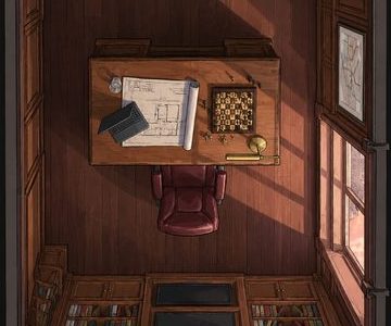 Office seen from above