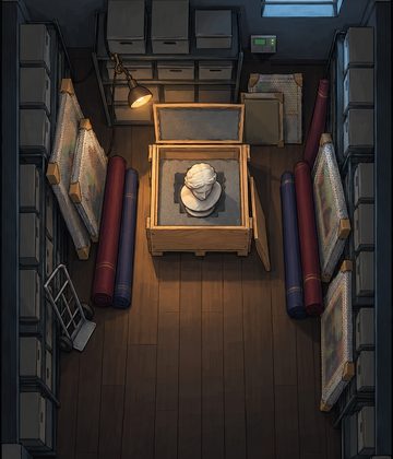 Storage room seen from above